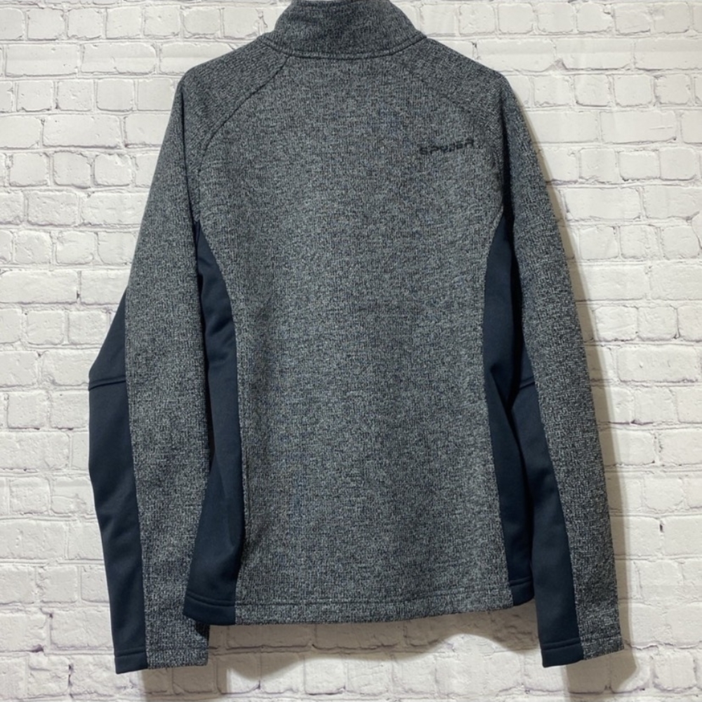 Spyder Black and Gray 1/4 Zipper Jacket - Picture 9 of 9